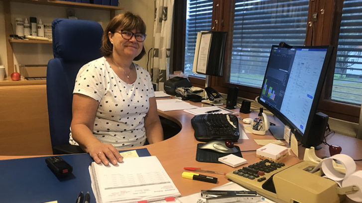 Tonhild på ordrekontoret